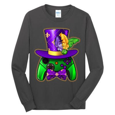 Funny Cool Mardi Gras Video Game Controller Gamer Tall Long Sleeve T-Shirt