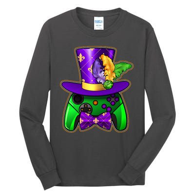 Funny Cool Mardi Gras Video Game Controller Gamer Tall Long Sleeve T-Shirt