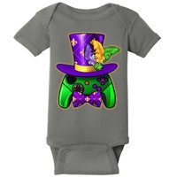Funny Cool Mardi Gras Video Game Controller Gamer Baby Bodysuit