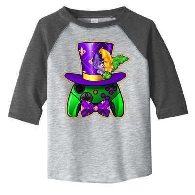 Funny Cool Mardi Gras Video Game Controller Gamer Toddler Fine Jersey T-Shirt