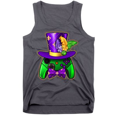 Funny Cool Mardi Gras Video Game Controller Gamer Tank Top