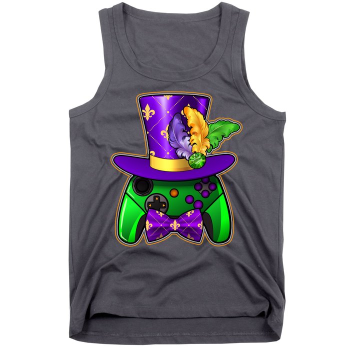 Funny Cool Mardi Gras Video Game Controller Gamer Tank Top