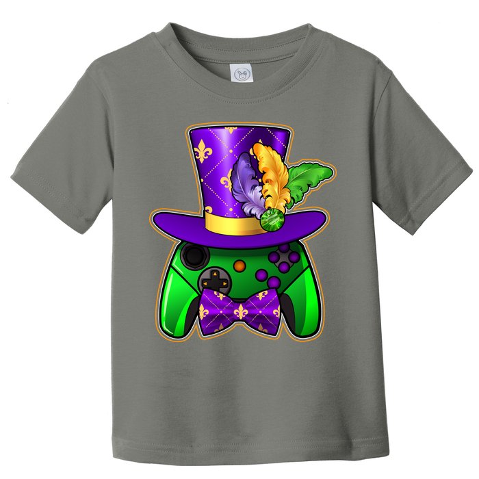 Funny Cool Mardi Gras Video Game Controller Gamer Toddler T-Shirt