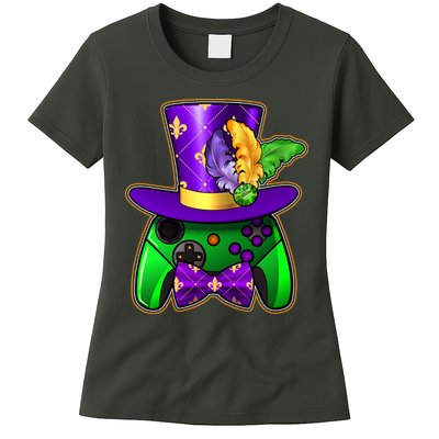 Funny Cool Mardi Gras Video Game Controller Gamer Womens T-Shirt