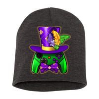 Funny Cool Mardi Gras Video Game Controller Gamer Short Acrylic Beanie