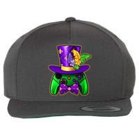 Funny Cool Mardi Gras Video Game Controller Gamer Wool Snapback Cap