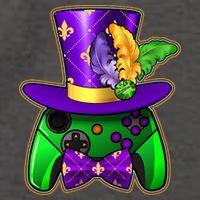 Funny Cool Mardi Gras Video Game Controller Gamer Vector Backpack