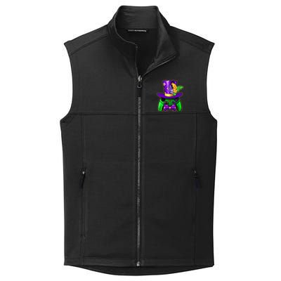 Funny Cool Mardi Gras Video Game Controller Gamer Collective Smooth Fleece Vest