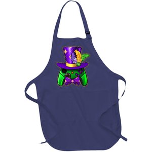 Funny Cool Mardi Gras Video Game Controller Gamer Full-Length Apron With Pockets