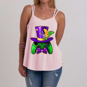 Funny Cool Mardi Gras Video Game Controller Gamer Women's Strappy Tank