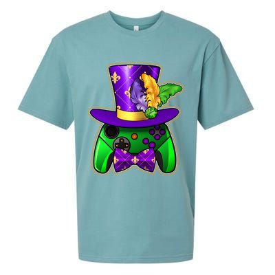 Funny Cool Mardi Gras Video Game Controller Gamer Sueded Cloud Jersey T-Shirt