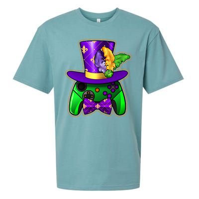 Funny Cool Mardi Gras Video Game Controller Gamer Sueded Cloud Jersey T-Shirt