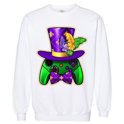 Funny Cool Mardi Gras Video Game Controller Gamer Garment-Dyed Sweatshirt