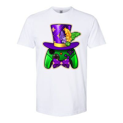 Funny Cool Mardi Gras Video Game Controller Gamer Softstyle® CVC T-Shirt