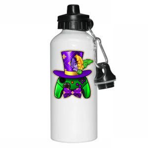 Funny Cool Mardi Gras Video Game Controller Gamer Aluminum Water Bottle