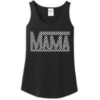 Funny Checkered Mama Black White Gift Women Ladies Essential Tank