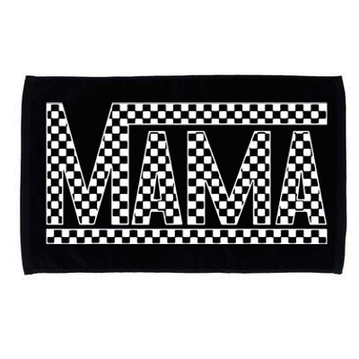 Funny Checkered Mama Black White Gift Women Microfiber Hand Towel