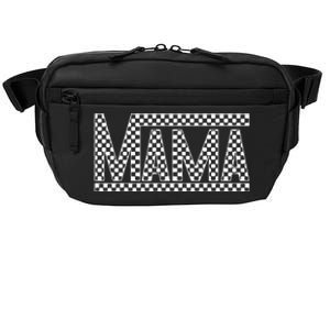 Funny Checkered Mama Black White Gift Women Crossbody Pack