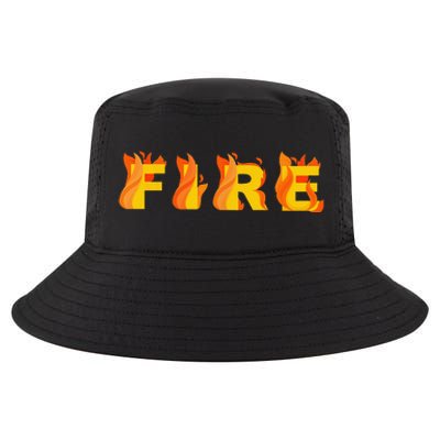 FIRE Couple Matching DIY Last Minute Halloween Party Costume Cool Comfort Performance Bucket Hat