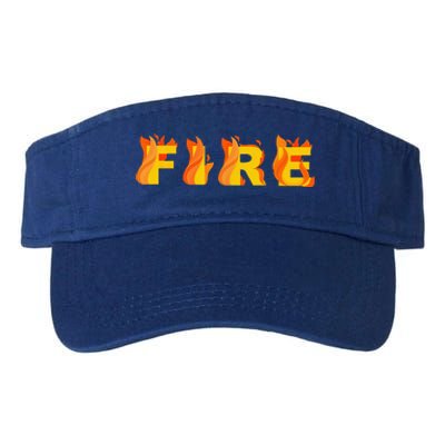 FIRE Couple Matching DIY Last Minute Halloween Party Costume Valucap Bio-Washed Visor