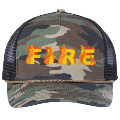 FIRE Couple Matching DIY Last Minute Halloween Party Costume Retro Rope Trucker Hat Cap