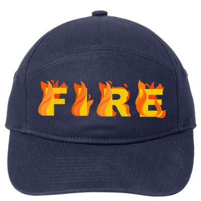 FIRE Couple Matching DIY Last Minute Halloween Party Costume 7-Panel Snapback Hat