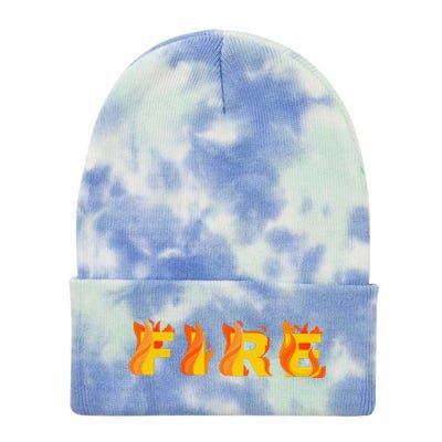 FIRE Couple Matching DIY Last Minute Halloween Party Costume Tie Dye 12in Knit Beanie