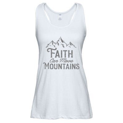 Faith Can Move Mountains Bible Verse Religious Ladies Essential Flowy Tank