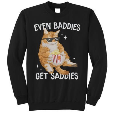 Funny Cat Meme Retro Weirdcore Tall Sweatshirt