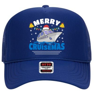 Family Cruisemas Matching Cruise Ship Christmas Gift High Crown Mesh Back Trucker Hat