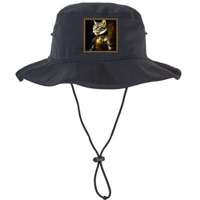 Funny Cat Medieval Portrait Renaissance Oil Painting Pet Legacy Cool Fit Booney Bucket Hat