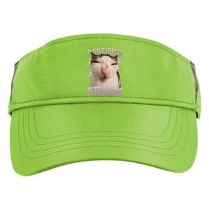 Funny Cat Meme Certified Freak Eat Cement Cursed Cat Adult Drive Performance Visor