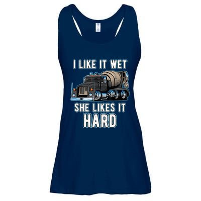 Funny Concrete Mixer - Cement Mixer Truck Driver Present Ladies Essential Flowy Tank