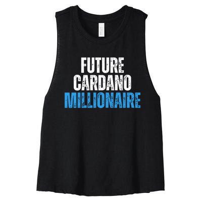 Future Cardano Millionaire ADA Women's Racerback Cropped Tank