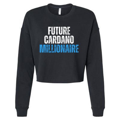 Future Cardano Millionaire ADA Cropped Pullover Crew