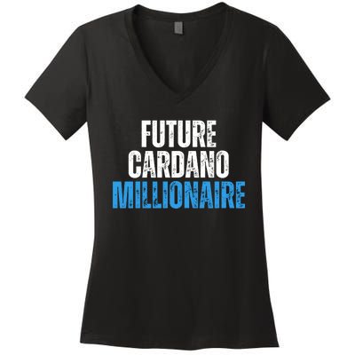 Future Cardano Millionaire ADA Women's V-Neck T-Shirt