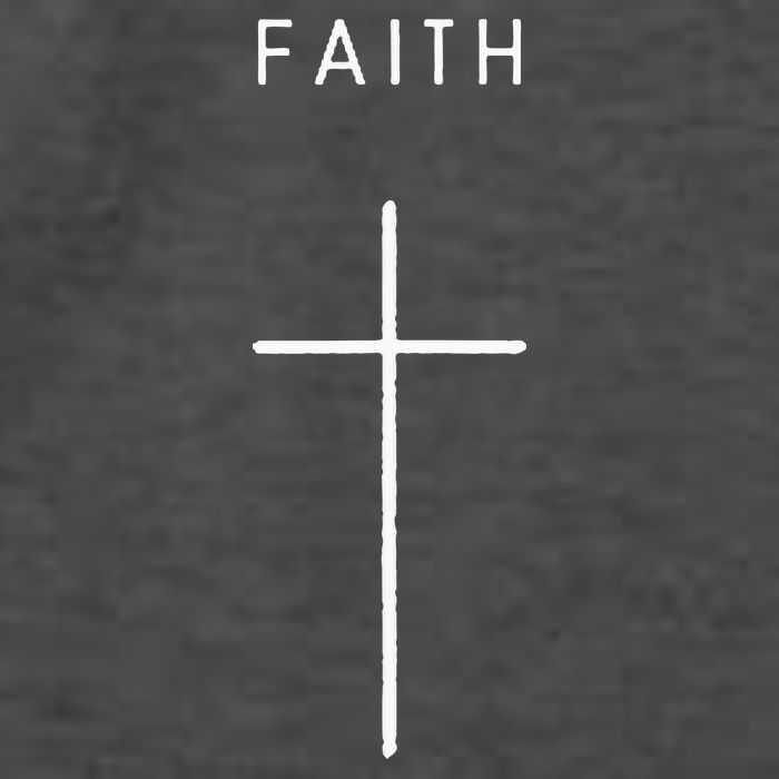 Faith Cross Minimalist Christian Religious Jesus Vector Backpack