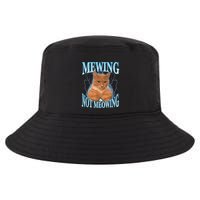 Funny Cat Meme Mewing Looksmax Meowing Cat Trend Cool Comfort Performance Bucket Hat