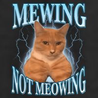 Funny Cat Meme Mewing Looksmax Meowing Cat Trend Adult Drive Performance Visor