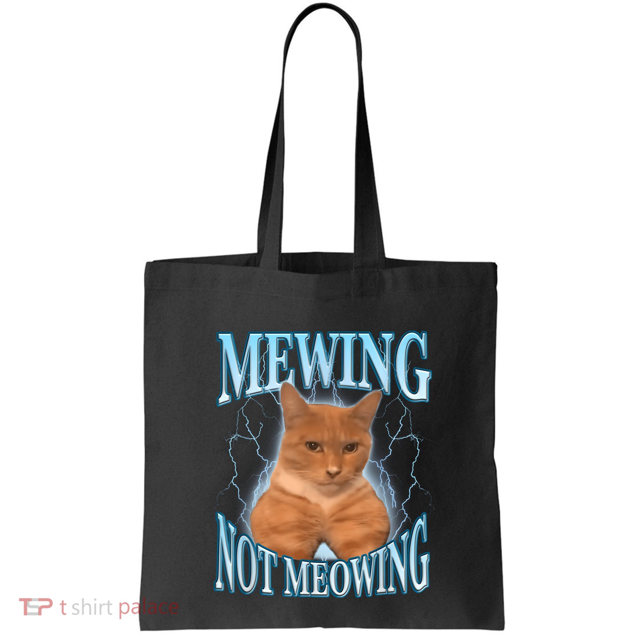 Funny Cat Meme Mewing Looksmax Meowing Cat Trend Bag