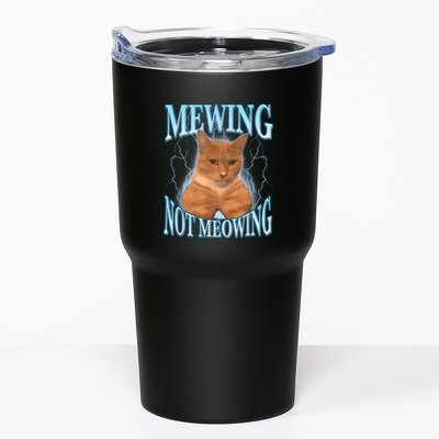 Funny Cat Meme Mewing Looksmax Meowing Cat Trend Tumbler