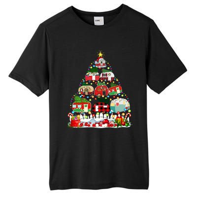 Funny Camping Merry Christmas Tree Camper Snow Rv Lights Meaningful Gift Tall Fusion ChromaSoft Performance T-Shirt