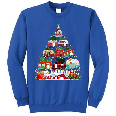 Funny Camping Merry Christmas Tree Camper Snow Rv Lights Meaningful Gift Sweatshirt