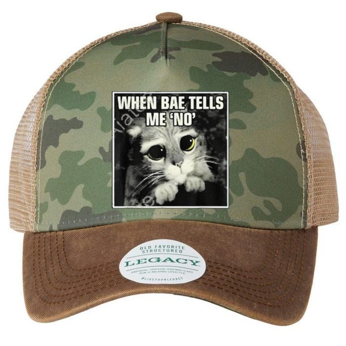 Funny Cat Meme When Bae Tells Me No Legacy Tie Dye Trucker Hat