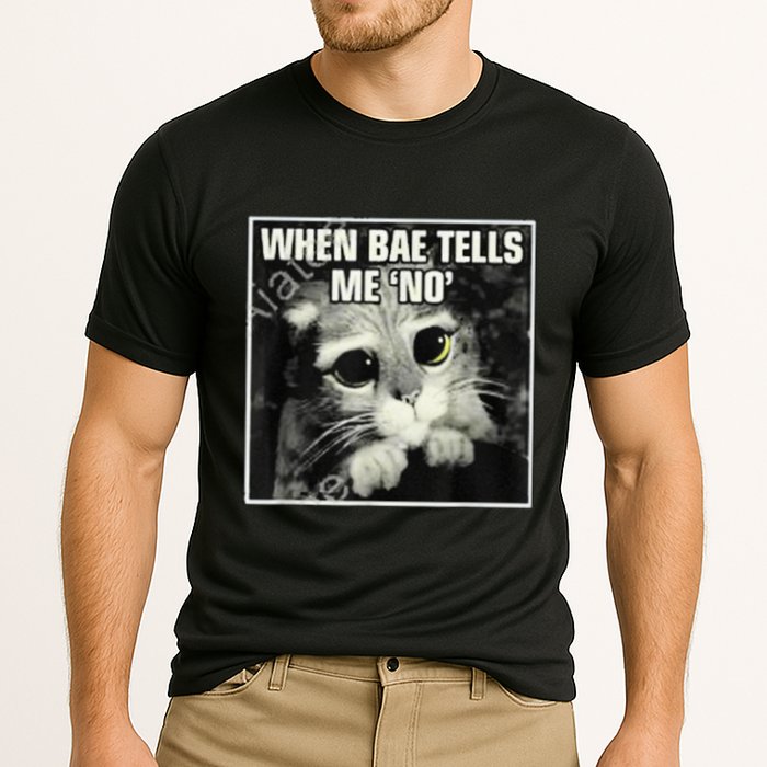 Funny Cat Meme When Bae Tells Me No Performance Shirt