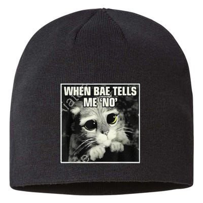 Funny Cat Meme When Bae Tells Me No Sustainable Beanie