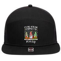 Funny Certified Medical Assistant Christmas CMA Xmas Party 7 Panel Mesh Trucker Snapback Hat