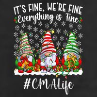 Funny Certified Medical Assistant Christmas CMA Xmas Party 7 Panel Mesh Trucker Snapback Hat