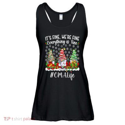 Funny Certified Medical Assistant Christmas CMA Xmas Party Ladies Essential Flowy Tank