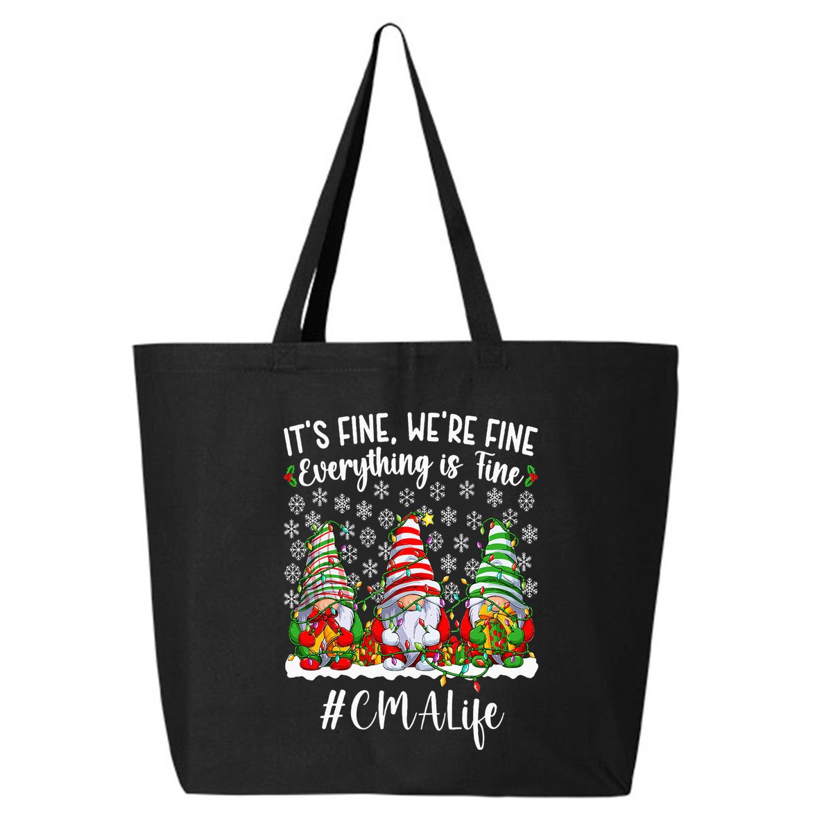 Funny Certified Medical Assistant Christmas CMA Xmas Party 25L Jumbo Tote